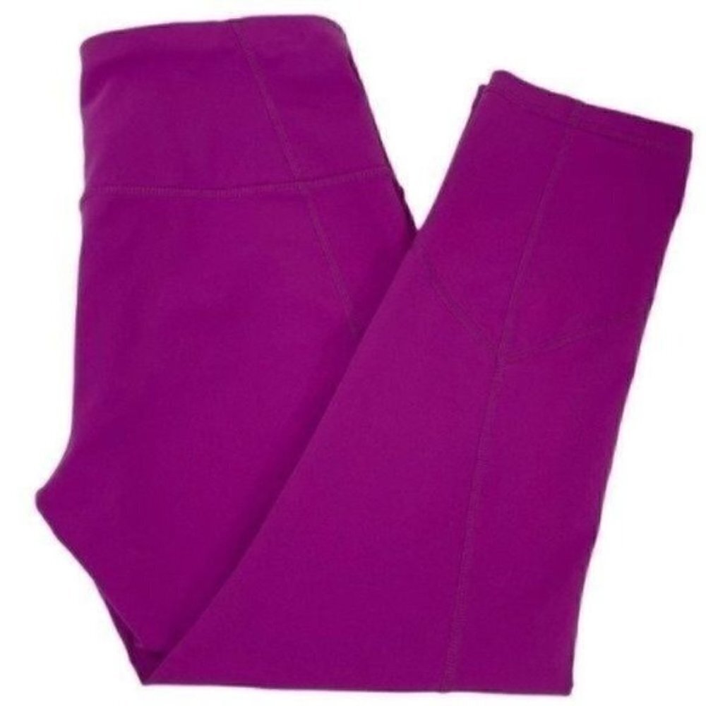 Prana prism yoga capri leggings vivid viola cropped size medium